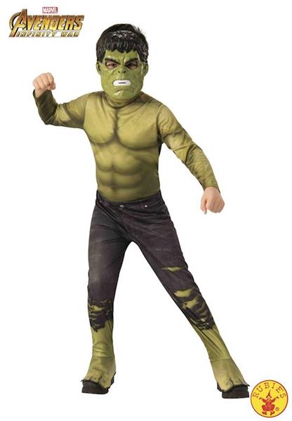 Talla S Disfraz Infantil Oficial de Los Vengadores Endgame Hulk Edad 3 Rubies 4 Altura 117 cm 