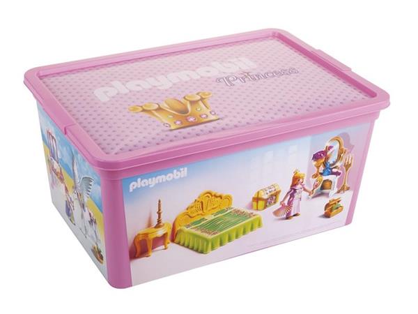 Imagen de Caja Contenedor Playmobil Princess 12 L Rosa Juypal