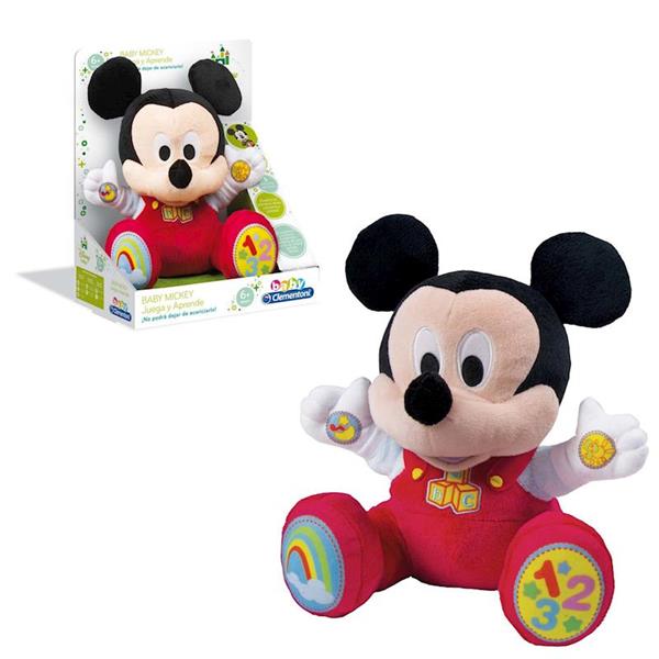 Imagen de Peluche Educativo juega y aprende con Baby Mickey de Clementoni