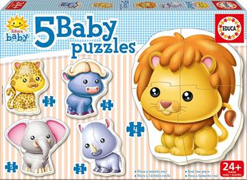 Imagen de Puzzle Baby Animales Salvajes de Educa