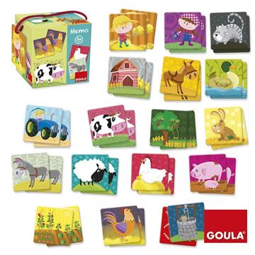 Imagen de Goula Juego Cartón Memo Granja 34 Piezas Diset