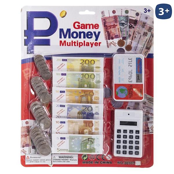 Imagen de Billetes, Monedas Euro Y Calculadora En Blister Juinsa
