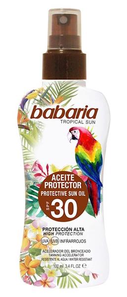Imagen de Babaria Spray Aceite Protector Solar Tropical F30 100 ML