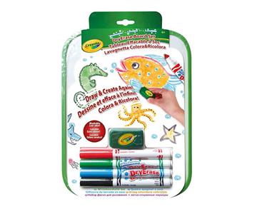 Imagen de Pizarra 4 Rotuladores Dry-Erase Lavables y Borrador Crayola