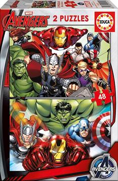 Imagen de 2 Puzzles de 48 piezas de Avengers de Educa