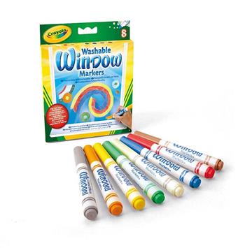 Imagen de 8 Rotuladores para Ventana Lavables Crayola