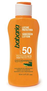 Imagen de Babaria Leche Protector Solar Aloe F 50 100 ML