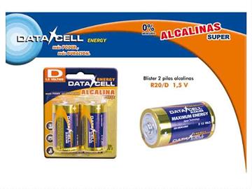 Imagen de Pilas Alcalinas R20 1,5 V Blister 2 Pilas (Substd  12) Color Baby