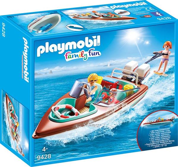 Imagen de Playmobil Family Fun Lancha Motora Con Motor Submarino