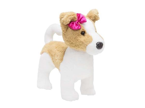 Imagen de Peluche Perrita con lazo Artesanías Beatriz
