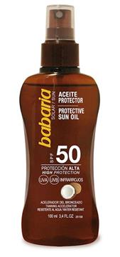 Imagen de Babaria Aceite Protector Solar Coco F-50 100 ML