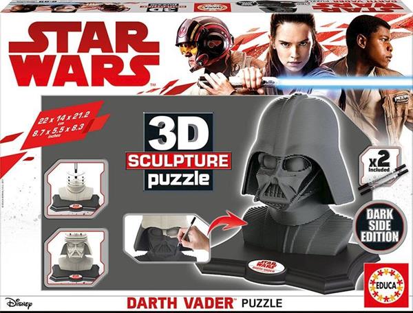Imagen de 3D Sculpture Puzzle Star Wars Darth Vader Educa