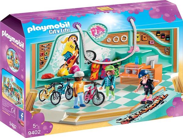 Imagen de Playmobil City Life Tienda de Bicicletas y Skate