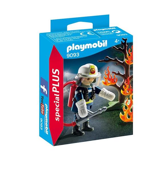 Imagen de Playmobil Special Plus Bombero con Arbol en Llamas