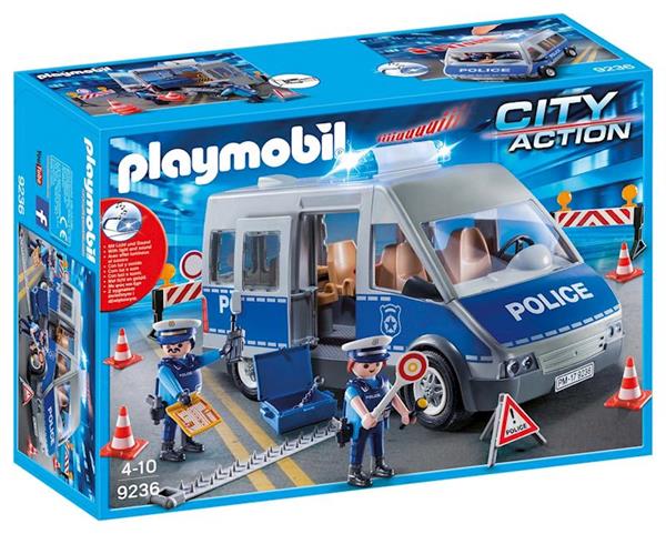Imagen de Playmobil Action Furgón Policial con Control de Trafico