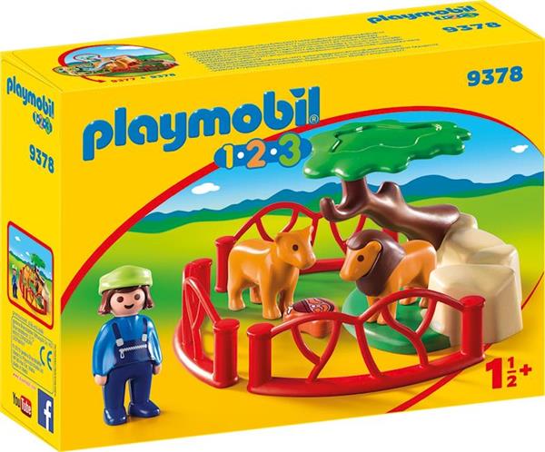 Imagen de Playmobil 1.2.3 Recinto Leones