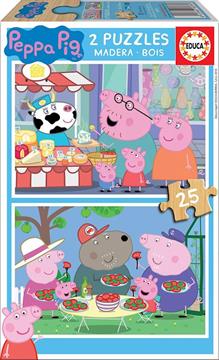 Imagen de Puzzle 2X25 Peppa Pig Educa