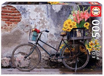 Imagen de Puzzle 500 Bicicleta Con Flores Educa