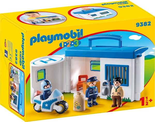 Imagen de Playmobil 1.2.3 Comisaría Policía Maletín