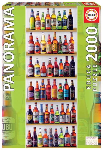 Imagen de Puzzle 2000 Cervezas Del Mundo Panorama Educa