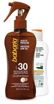 Imagen de Babaria Spray Aceite Protector Solar Coco F30 y After Sun