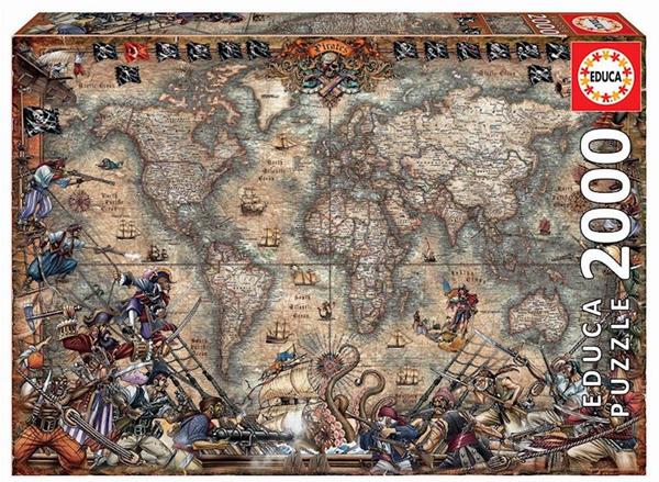 Imagen de Puzzle 2000 Mapa De Piratas Educa