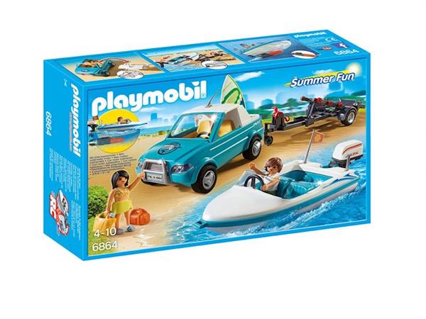 Imagen de Playmobil Summer Fun Pick Up Con Lancha