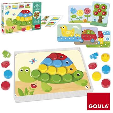 Imagen de Goula Juego Educativo Madera Mosaico Baby Color Diset