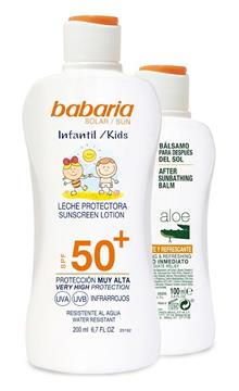 Imagen de Babaria Leche Protector Solar Infantil F50 yAfter Sun