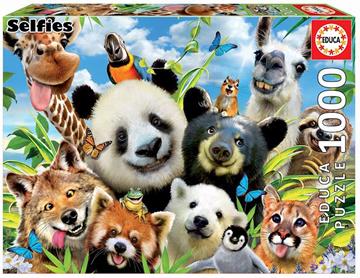 Imagen de Puzzle 1000 Llama Drama Selfie Educa