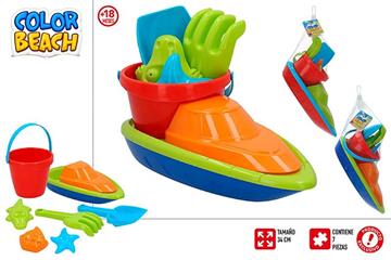 Imagen de Conjunto Playa Barco 34 Cm Y Palas Color Baby