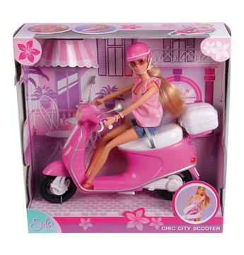 Imagen de Muñeca Steffi con Scooter Simba Smoby