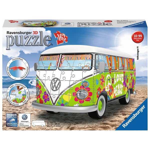 Imagen de Puzzle 3D Camper Volskswagen Hippie Ravensburger