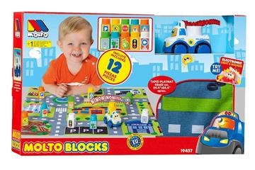 Imagen de Juego Construcción Bloques Coches 12 Piezas Molto
