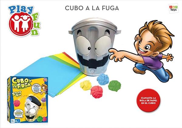 Imagen de Juego Cubo a la fuga c/ papeles 4 colores y cubo Imc Toys