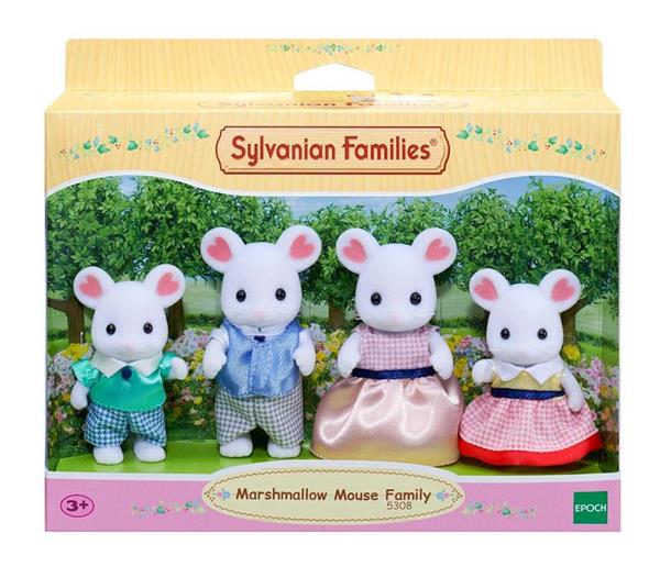 Imagen de Sylvanian Families Familia Ratón Marshmallow Epoch