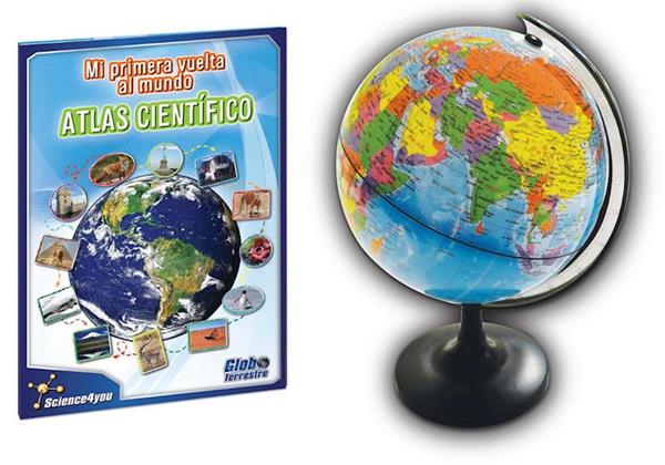 Imagen de Globo Terráqueo Con Atlas Mundial 30 Cms Science For You