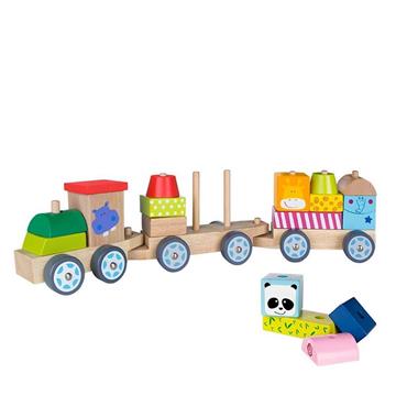 Imagen de Tren De Madera Zoo Color Baby