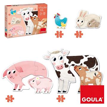Imagen de Puzzle Progresivo XXL Mamás Y Bebés Goula