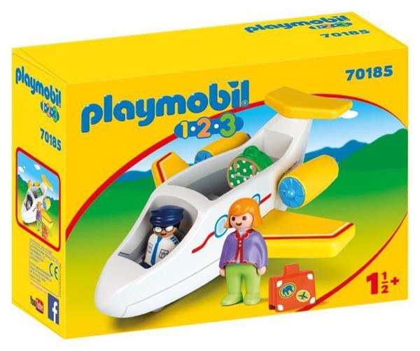 Imagen de Playmobil 1.2.3 Avión con Pasajero