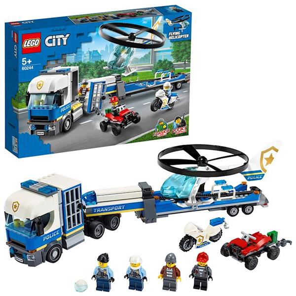 Imagen de Lego City Policía Camión de Transporte del Helicóptero