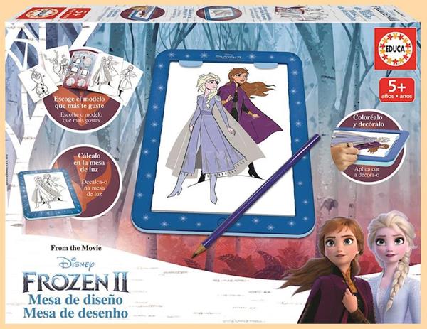 Imagen de Mesa de Diseño Frozen 2 con luz y accesorios Educa