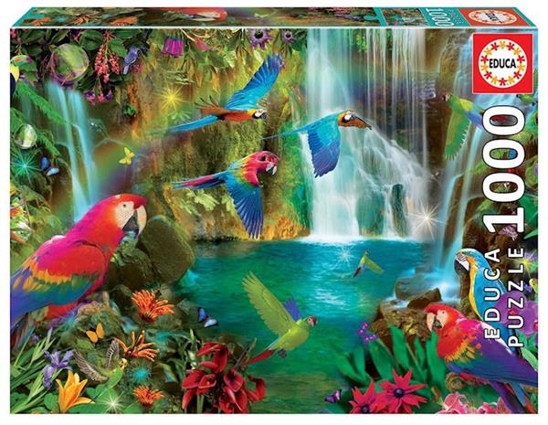Imagen de Puzzle 1000 piezas Loros Tropicales Educa