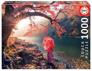 Imagen de Puzzle 1000 piezas Amanecer en Río Katsura Japón