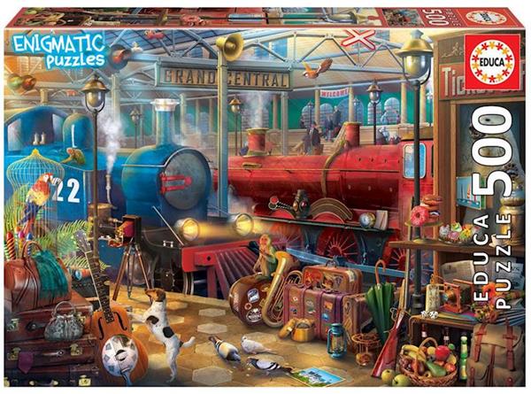 Imagen de Puzzle 500 piezas Estación de tren Enigmatic Puzzle