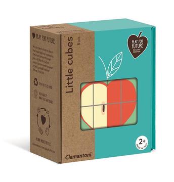 Imagen de Rompecabezas de Frutas con 6 Cubos Serigrafiados de Clementoni