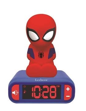 Imagen de Despertador Digital Spiderman con Radio y Luz 3D