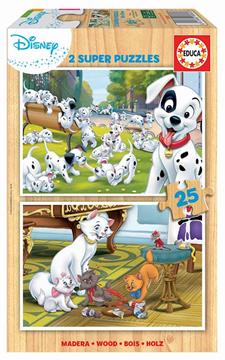 Imagen de Puzzles Dalmatas Y Aristogatos 2x25 Piezas 