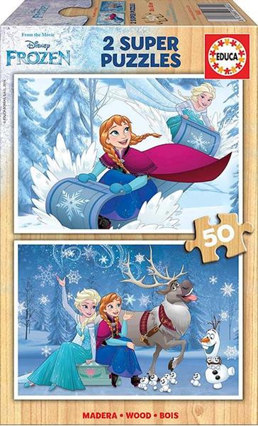 Imagen de 2 Puzzles de 50 piezas Frozen de Educa
