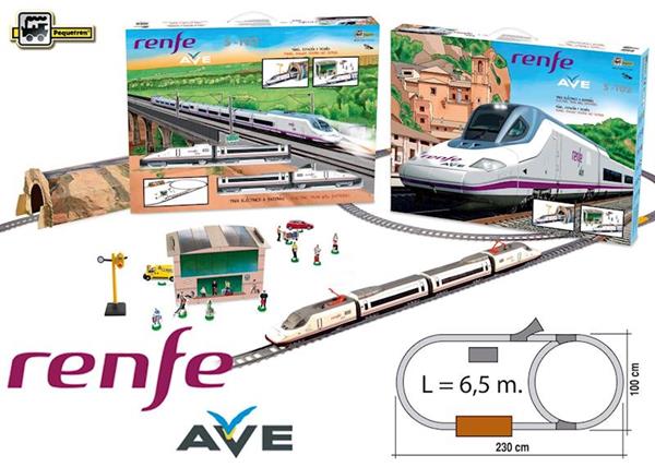 Imagen de Tren AVE Renfe con Túnel y Estación